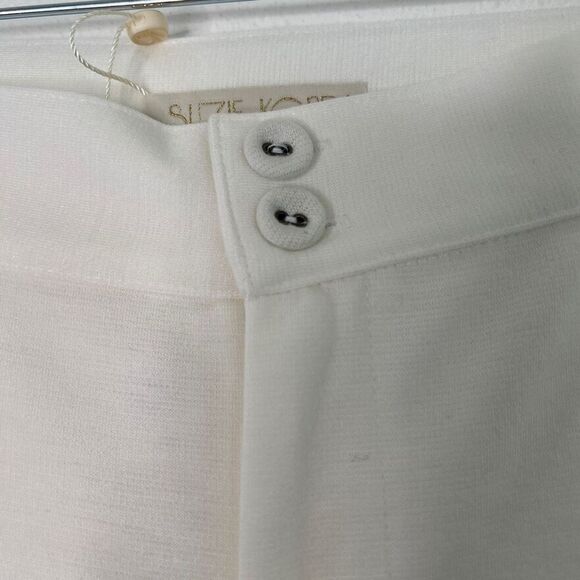 Suzie Kondi High Waist Boot Cut Ponte Pants Ivory Size XS NWT - Picture 4 of 8